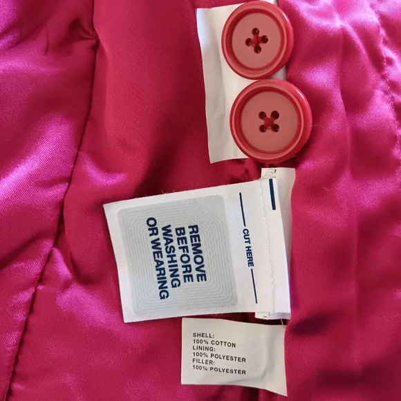 GAP Corduroy Red‎ Jacket Coat Buttons Hand Pockets Womens Size Small - Picture 9 of 10